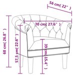 vidaXL Fauteuil argenté similicuir