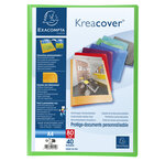 Protège-documents En Polypropylène Semi Rigide Kreacover® Opaque 80 Vues - A4 - Couleurs Assorties - X 12 - Exacompta