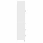 vidaXL Ensemble de Meubles 2 Pièces Blanc brillant 33 x 34 5 x 90 cm