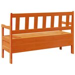 vidaXL Banc extérieur Marron 119 x 76 x 44cm Bois de pin massif