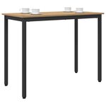 vidaXL table Chêne artisanal 100 x 50 x 76 5 cm