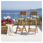 Tabourets de bar pliables - Lot de 2 - Bruno
