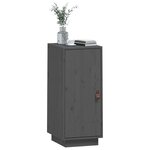 vidaXL Buffet Gris 34x40x75 cm Bois massif de pin