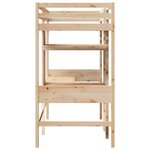 vidaXL Cadre de lit superposé sans matelas 90x190cm bois de pin massif