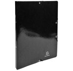 Classeur à élastiques 2 anneaux 15mm Iderama - A4, noir EXACOMPTA