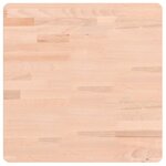 vidaXL Dessus de table 50x50x4 cm carré bois massif de hêtre