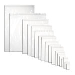 Lot de 500 sachets plastiques à fermeture zip 400x600mm standard 50µ