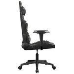 vidaXL Chaise de jeu de massage Noir et camouflage Similicuir