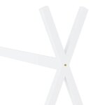 vidaXL Cadre de lit d'enfant Blanc Bois de pin massif 80x160 cm