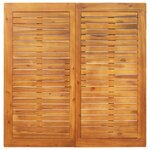 vidaXL Table à manger de jardin 110x110x75 cm bois d'acacia massif