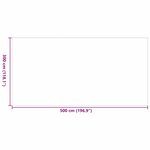 vidaXL Tapis d'extérieur Noir et gris 300 x 500 cm PP