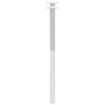 vidaXL Pieds de table à manger en forme de X 2 pièces blanc 50 x (72-73) cm acier