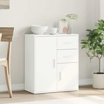 vidaXL Buffet blanc 60x31x70 cm bois d'ingénierie
