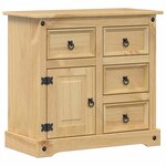 vidaXL Buffet Corona 80x40x75 cm bois massif de pin