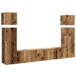 vidaXL Ensemble de meuble TV mural 8 Pièces vieux bois bois d'ingénierie