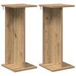 vidaXL Support de Plante 2 pièces Chêne artisanal 25 x 25 5 x 60 5 cm