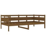 vidaXL Lit de jour sans matelas marron miel bois pin massif 90x190 cm