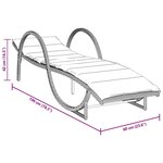 vidaXL Chaises longues lot de 2 avec coussins gris résine tressée