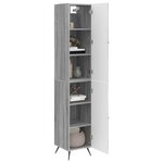 vidaXL Ensemble de Meubles 2 Pièces Sonoma gris Bois d'ingénierie
