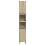 vidaXL Ensemble de meubles de salle de bain 3 Pièces chêne sonoma