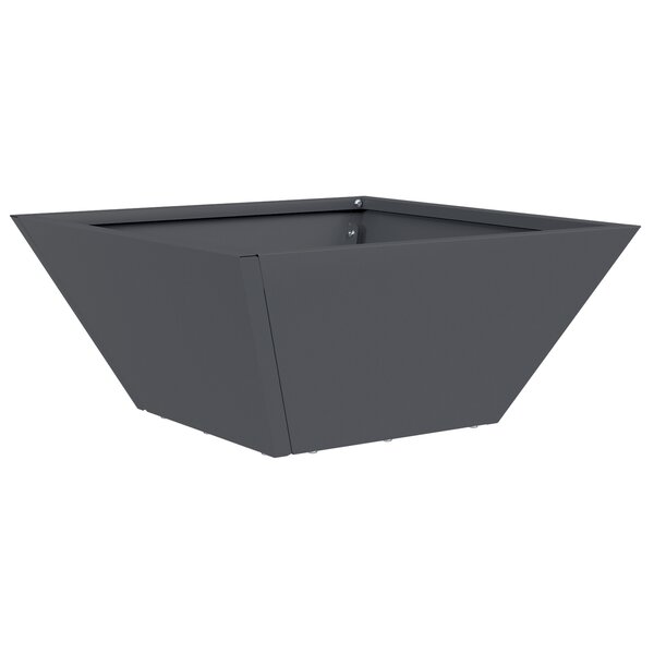 vidaXL Vase en Plastique Anthracite Plastique 35 x 35 x 15 cm Durable
