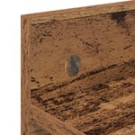 vidaXL Porte-manteau mural avec étagère Montage mural Bois ancien 40 x 10.5 x 18 cm
