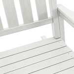 vidaXL Chaise Berçante de Jardin Blanc 70 x 92 x 108 cm Plastique
