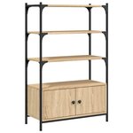 vidaXL Bibliothèque à 3 niveaux chêne sonoma 70x30x109 5 cm