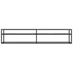 vidaXL Meuble TV marbre noir 200x40x40 5 cm verre trempé