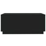 vidaXL Table basse avec lumières LED noir 90x50x40 cm
