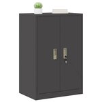 vidaXL Armoire de rangement Noir 60 x 40 x 90 cm Acier
