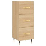 vidaXL Buffet Chêne sonoma 34 5x34x90 cm Bois d'ingénierie