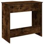 vidaXL Bureau chêne fumé 80x40x75 cm bois d'ingénierie