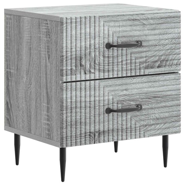 vidaXL Cabinet de chevet avec tiroir Sonoma gris 43 x 34 5 x 47 5 cm