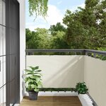 vidaXL Écran d'intimité de balcon blanc 500x75 cm PVC