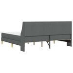 vidaXL Cadre de lit avec matelas avec tête de lit Polyester