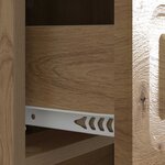 vidaXL Cabinet de chevet avec tiroir Chêne artisanal 43 x 41 x 63 5 cm