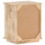 vidaXL Table de chevet 40x30x46 cm Bois de manguier massif
