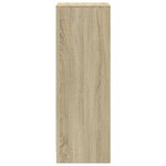 vidaXL Buffet avec LED chêne sonoma 38x34x100 cm bois d'ingénierie