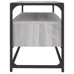 vidaXL Meuble TV sonoma gris 80x35x45 cm bois d'ingénierie