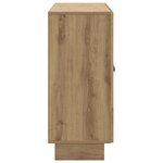 vidaXL Buffet Chêne artisanal 89 x 34 5 x 80 cm Bois d'ingénierie