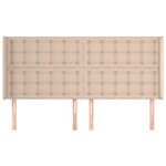 vidaXL Tête de lit avec oreilles Cappuccino 183x16x118/128 cm