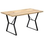 vidaXL Table à manger 140x80x76 cm Bois de manguier massif