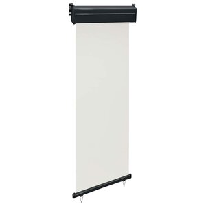 vidaXL Auvent latéral de balcon 65x250 cm Crème