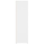 vidaXL Buffet Blanc 80x30x106 cm Bois d'ingénierie
