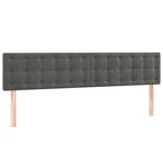 vidaXL Sommier à lattes de lit avec matelas LED gris foncé 120x190 cm