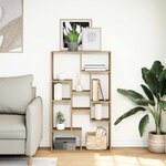 vidaXL Bibliothèque chêne artisanal 72x20x120 cm bois d'ingénierie