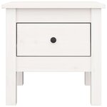 vidaXL Tables d'appoint 2 Pièces Blanc 40x40x39 cm Bois massif de pin