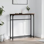 vidaXL Table console chêne marron 75x19 5x75 cm bois d'ingénierie