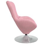 vidaXL Fauteuil œuf Rose 63 x 73 x 90 cm Velours